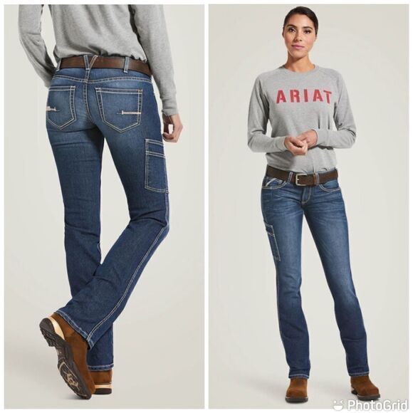 NWT Ariat Rebar DuraStretch Riveter Straight Leg Jean - Picture 1 of 16